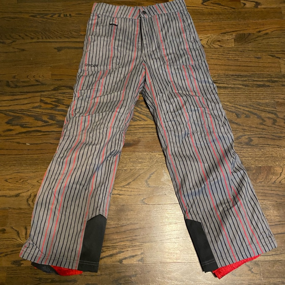Spyder kids snow pants size 14 striped